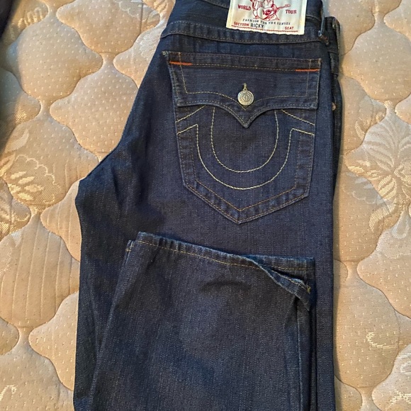 True Religion Rickys size 30 inseam 34 navy - Picture 2 of 3